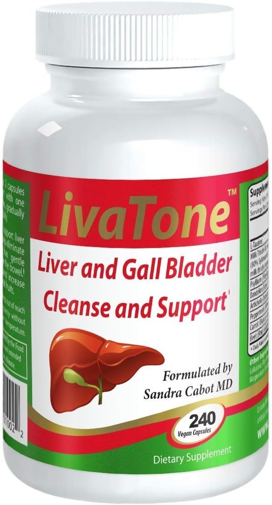 Cleanse Liver dan kandung empedu - Dr. Formulated Liver Cleanse dan Pil Detox, Milk Thistle & Antioksidants (240 Kapsul)