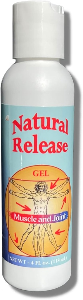 Naturlig release Muskel og felles gele for mennesker - Relief for sore rygg, kne, HIPS, muskelstress, nattekramper, aksjer, strimler, descomfort - rask å fungere, Menthol gratis (4 oz)