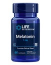 Life Extension Melatonin 1 mg - For Restful Night, Hormone Balance, and Immune Health - Immediate Release - Gluten-Free, Non-GMO - 60 Capsules