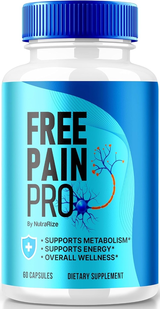 NutraRize Free Pain Pro Capsules, Officiell Keto Formel för Fit and Healthy Body, All Natural Supplement för att stödja övergripande Wellness, Premium FreePainPro Pills Review (60 kapslar)