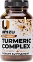 Suplemen Curcumin UMZU: Suplemen UMZU Turmunic Curcumin = 124; Gabungan Komitmen 7 Ingreasi Natural - Bromelin, Boswellia & BioPerine Black Pepper 126; Pendukung Kesehatan Gabungan (30 Hari Supply 124; 60 Capsules)