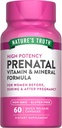 Prenatale vitamines van de natuur met foliumzuur 60 capsules non-GMO en glutenvrij supplement