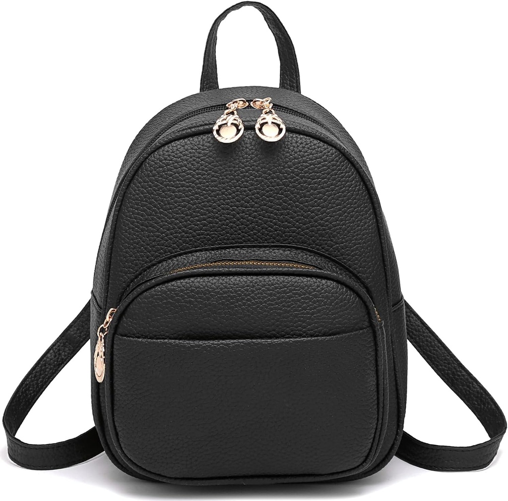 Barsine Mini Backpack for Women Girls Leather Backpacks Casual Small Daypack Shoulder Bag with Pockets