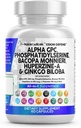 Clean Nutraceuticals Alpha GPC Choline Fosfatidilserine Bacopa Monnieri Ginkgo Biloba Huperzine Un supliment cu Urdine Lions Mane Cats Claw NAC Vitamina C B D E
