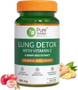 SENTA Pure Nutritie Lung Detox Supliment cu naturale Herbal Blend de vitamina C, Seminte de struguri si frunze de Vasaka Extract 