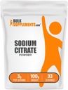 Bulk Supplements.com Sodium Cowrate Powder - Sodium Citrate Food class, Emulsifier, Flavor Toper - Gluten Free, 3g/ Phục vụ, 100g (1.5)