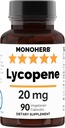 MONOHERB Lycopene 20 mg katrā kapsulā - 90 Veg kapsulas