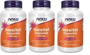 NOW Foods Foods Inositol 500mg,100 Capsules (Pack of 3)
