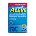 Aleve Gelcaps with Soft Grip® Cap, Naproxen Sodium, Pain Relief Medicine, 40 Count