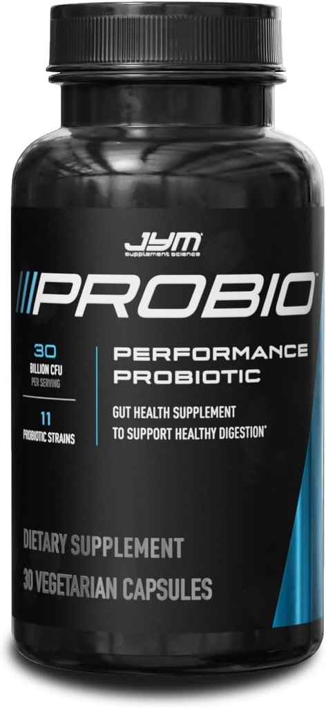 ProBio JYM Performance Probiotic, Heart, Gut, Immune Health, Athletic Recovery och Body Composition for Men & Women, 30 Day Supply
