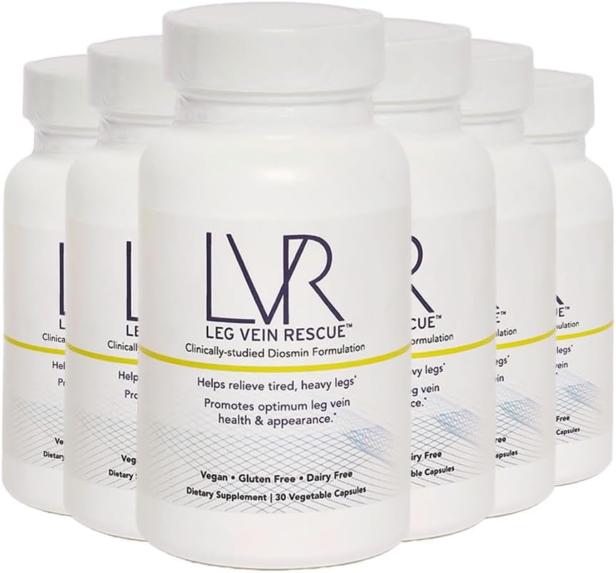 Kliniškai studijavo Diosmin Varicose Vein ir Leg Circluse Support 120 Dienos tiekimas - Vynai Vynai ir Leg Edema Relief Citrus Bioflavonoids Natūralios sveikatos priedas (6 Buteliai)