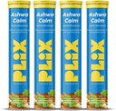 PLIX - PLANT FIX KSM-66 Ashwagandha 300mg Effervescent kosttilskudd for stress, Mood & energi støtte med vitamin D3 & Brahmi - 60 Vegan, ikke-GMO, Glutenfri tabletter, pakke med 4
