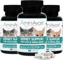 AminAvast Nierondersteuning Supplement voor katten en kleine honden, 300mg 3-pack - bevordert natuurlijke nierfunctie - Aids in Health and Vitality of Aging Nieren - Gemakkelijk toegediend - 60 Sprinkle Capsules