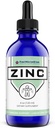 FWS Líquido Zinco Suplemento para Homens Mulheres Crianças, Orgânico não-GMO Vegan, Ionic Zinc Sulfate Drops, Imune System Boost Healthy Skin Support Global Wellness, 60 fornecimento dia, 4 onças