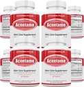 4 Pack-vitamiini täydentää akne hoito - Hormonaalinen pimple tabletit kirkasta öljyistä ihoa naisille, miehet, teini-ikäiset, ja aikuiset