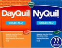 Vicks DayQuil & NyQuil Co-Pack, Cold & Flu Medicine, Powerful Multi-Symptom Daytime & Nighttime Relief für Kopfschmerzen, Fever, Sore Throat, Minor Aches & Pains, & Cough, 72