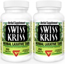 Swiss Kriss Herbal Laxative Tablets, Natural Laxatives for Constipation Relief, Senna Laxative, 250 tablets, (Συσκευασία των 2)