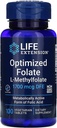 Life Extension Optimalizált folsav L- metilfolát 1000 µg Vegetáriánus tabletta 2 Pack
