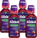 ZzzQuil, nighttime sleep Aid Liquid, 50 mg Diphenhydramine HCl, No.1 sleep-Aid Brand, cooling Vanilla Cherry Flavor, Non-Habit Forming, 12 FL OZ (Pack of 4)