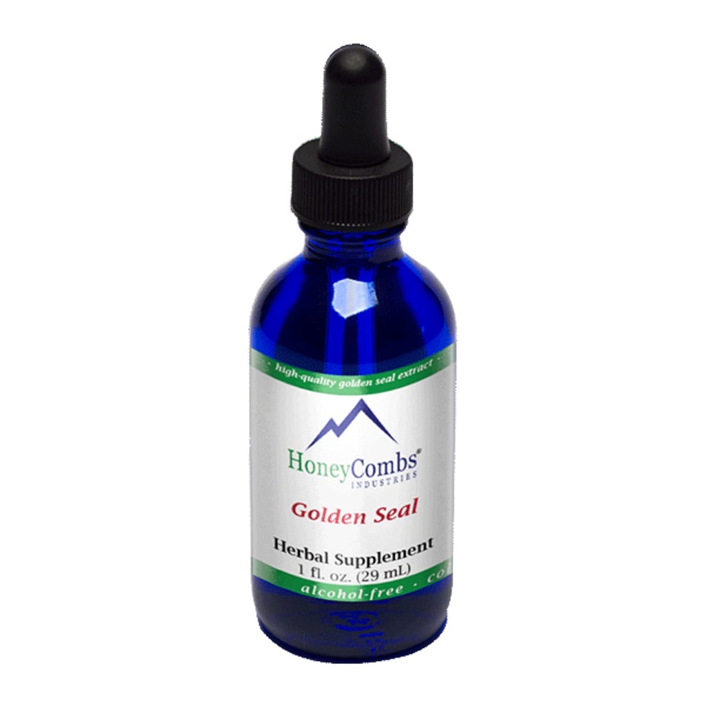 GoldenSeal Alcohol Free Extraction - Natural, אורגני Sourceed GoldenSeal Root Supplement for Digestion, Respiratory & Immune Support - Cold Pressed Goldenseal Drops, 1 Fl Oz