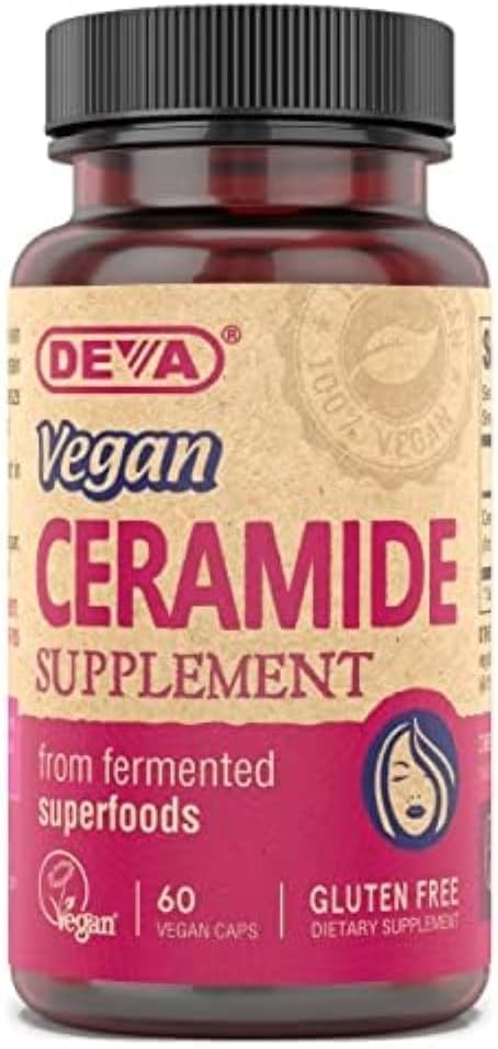 DEVA Vegan Vitamine Haut Erholung Ceramid Ergänzung Tabletten, 60 Zähler, 1-Pack
