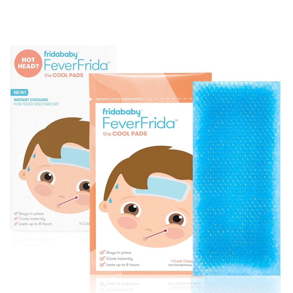 Frida Baby Cool Pads, Fever Patch for Kids, Fever Reducer, Discomfort & Headache Relief, 5 Count