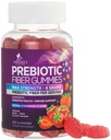 Fiber Gummies For Adults - Daily Digestive Health and Regularity Support - Soluble Fiber 4g Per Serving Gummy Supplement - Prebiotic Gut Support Gummy Plant Based Digestion Support - 60 Gummies