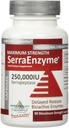 Serra Enzyme Serrapeptase Supplement - Klarowne Płuca i zatoki, Proteolityczne, Oczyszczające Spożywki 124; 250.000 IU - Maksymalna moc 124; 90 Kapsułki