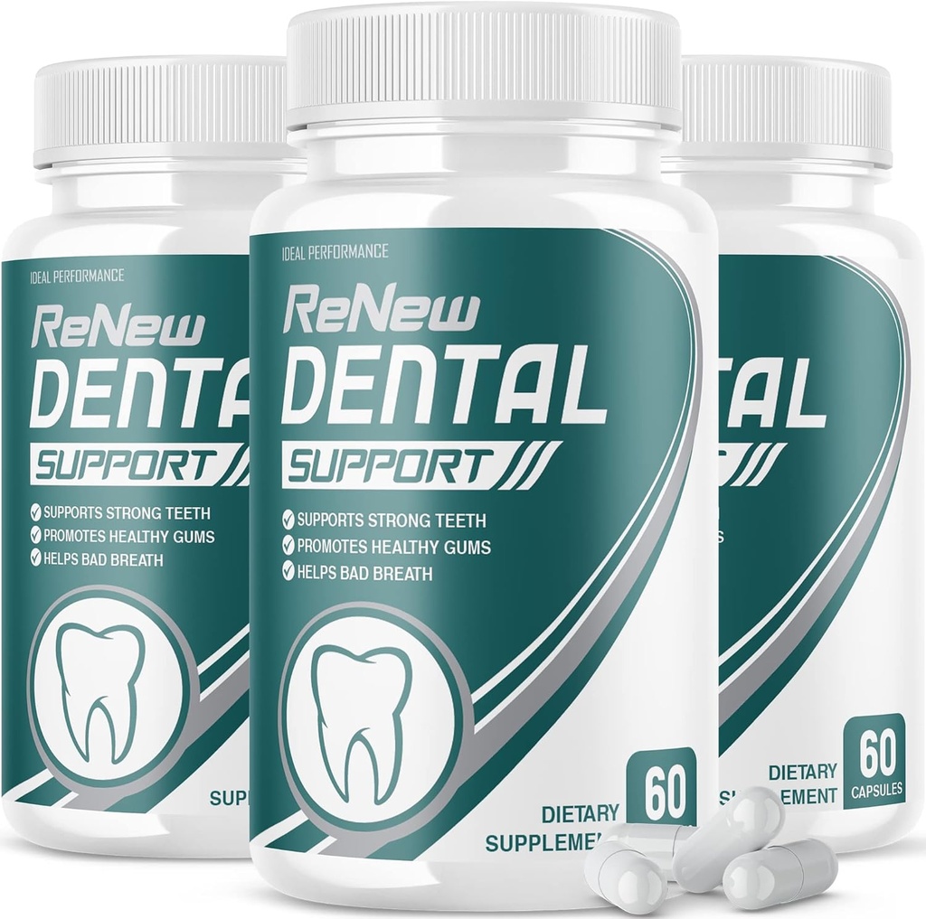 IDEAL PERFORMECE (3 Pack) Renew Dental Dukung Pil Cleanser (180 Capsules)