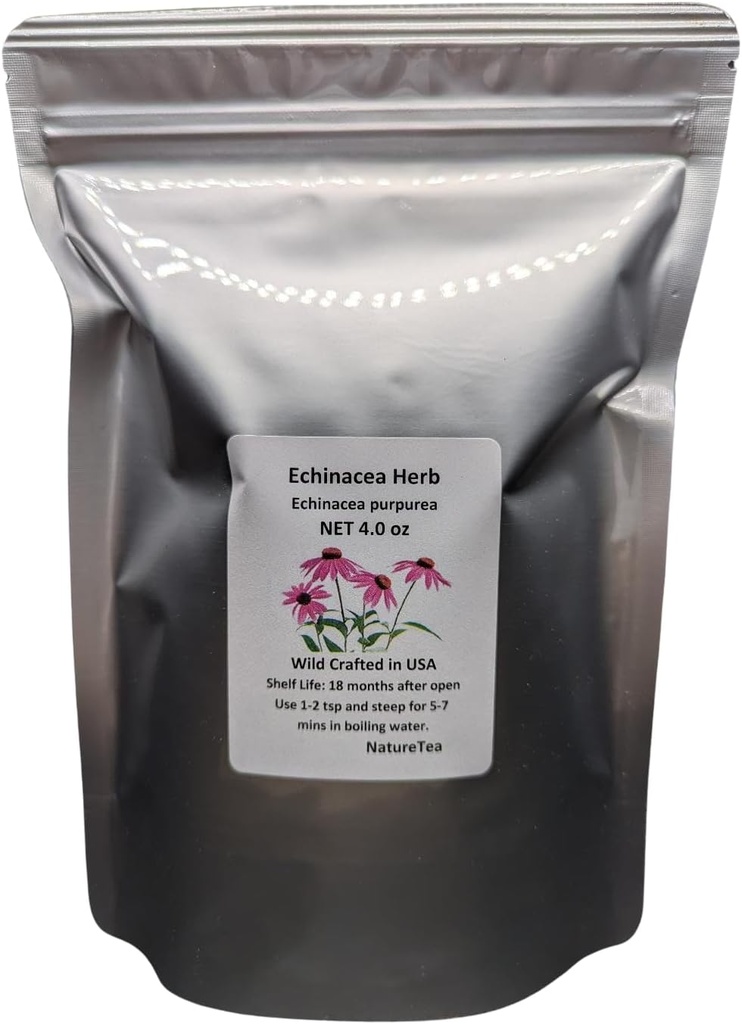 Echinacea Herb - Echinaceapurpurpurea Loose Leaf C/S 100% fra naturen (1 oz)