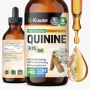 BIO KRAUTER Quinino per Gambe Cramps Tincture - Cinchona Bark Extract - Vegan Quinine Liquid - Alcol & Sugar Free Extract 4 Fl.Oz.