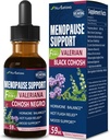 Supplément alimentaire Ménopause Soutien gouttes, Estroven Ménopause Relief Tecture pour les flashs chauds et les sueurs de nuit avec Cohosh noir, Valérien. 2 oz