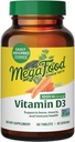 MegaFood วิตามิน D3 1000 IU (25 McG) - วิตามิน D Supplement with Real Foods, Immun Super, Bones, Teth & Barters, Gregian, Glute-fore, Not-GMO, Kosher – 60 Towns, 60 serverments