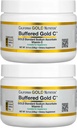 California Gold Nutrition Buffered Vitamin C Powder, Non-Acidic, Gold C, USP Grade Sodium Ascorbate, Adecuado para Vegans y Vegetarios, 8.40 oz (238 g), 2 Pack