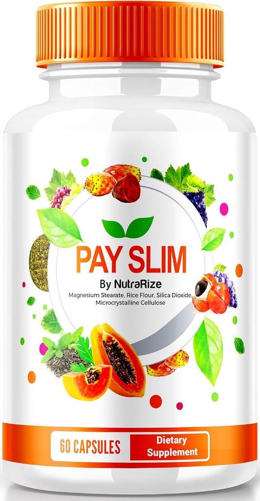 NutraRize Pay Slim Capsules, PaySlim All-Natural Supplement for Healthy Weight Loss, Premium Formula to Achieve Body and Fitness Goals, Official Reviews (60 капсул)