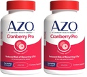 AZO Cranberry Pro Urinary Tract Health Supplement 600mg PACRAN, 1 Serving : More Than 1 Glass of Cranberry Juice, Sugar Free Cranberry Pills, Non-GMO 100 Softgels (Pack of 2)