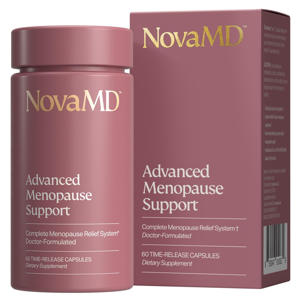 Clinically Proven Menopause Supplement for Weight Management, Hot Flashes, Night Sweats and Low Energy | Complete Multi-Symptom Menopause Supplement for Women