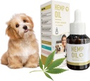 Hеmp olio per cani - Canapa Canapa gocce di calma per l'infiammazione del dolore di ansia Artrite Allergies - Supporta pelle prurito, Joint & Hip Health - Integratori di erbe- Non OGM