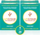 UnCrave Gum - Infundiran s 100% Pure Saffron Extract – Control Cravings - Izboljšajte Mood - Vision Health – Crisp Mint (56 kosov)