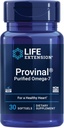 Life Extension Provinal Purified Omega-7, Azido palmitoleikoa Itsas olio kontzentratutik, Cholesterol, triglizeridoak eta bihotzeko osasun-laguntza, Gluten-Free, Ez-GMO, 30 softgel
