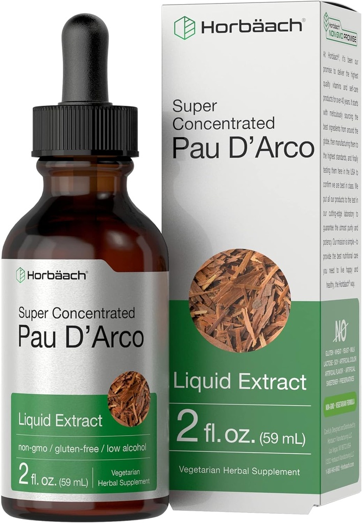 Horbaach PAU D Arco Bark Tincture  год. 2 fl oz  год.