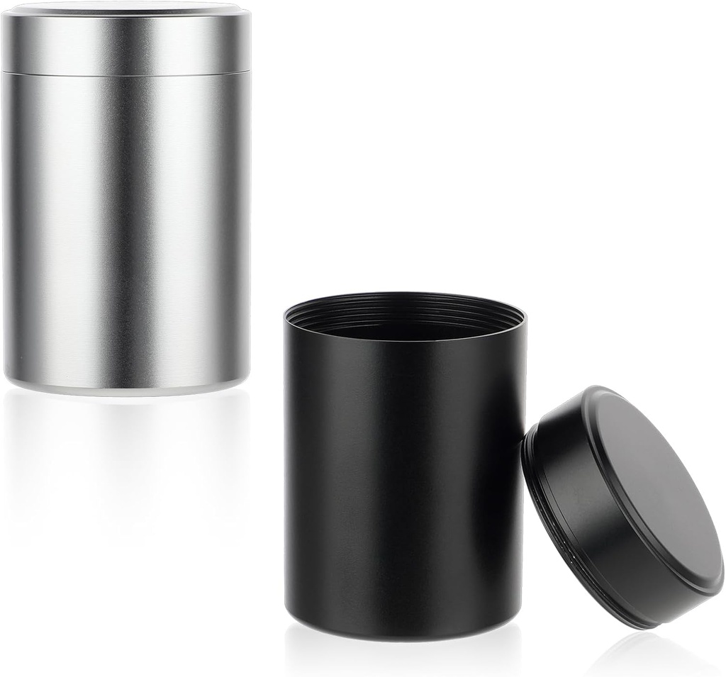 2db Portable Metal Pill Organizer, Round Daily Pill Box Holder Pocket Small Pill Case Medicine Organizer Vitamin Palack Konténerek Utazáshoz Külső Hal Olajkészletek (Black + Silver)