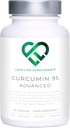 Curcumin 95 Advanced, 60 Capsules, Curcumin Kekuatan Tinggi (The Aktif Komponen Turmeric) dengan 95% Curcuminoid + BioPerine £(Black Pepper Extract), Vitamin D, Tomato dan Ginger Root, GMP Disahkan