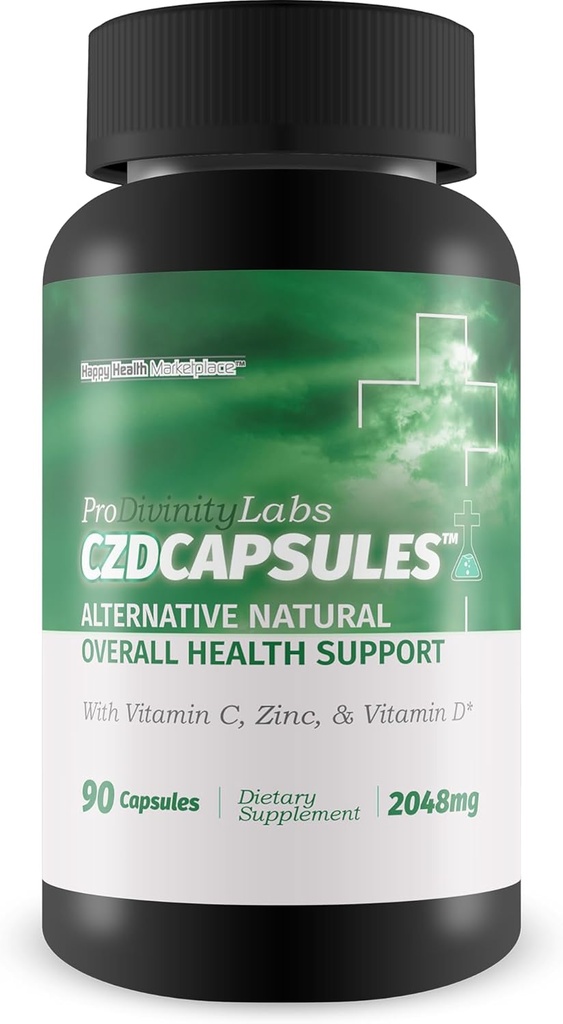 Els laboratoris de Divinitat CZD Capules - Suport global de salut suplementari - una alternativa natural a la salut C, Zinc, Vitamina D, & Herbs - Suport Imneune Swelling