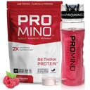 Promino® Essential Amino Acid Muscle Drink – 2X More Effective Than Whey – NSF Certified for Sport – Sugar-Free Recovery Fuel – Raspberry, 30 Servings