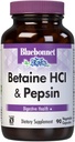 BlueBonnet Betaine HCI Plus Vegetarijanske kapsule pepsina, 90