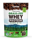 Opportuniteas Grass Fed Coffee Whey Protein Isolate Powder - 27g Protein Powder Without Artificial Sweeteners, Hormone-Free Happy Cows, Non GMO - 5lb