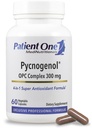 Patient One Pycnogenol OPC Complex 300mg | Supplement to Support Vascular Health and Healthy Aging* | French Maritime Pine Bark and More | 60 Capsules
