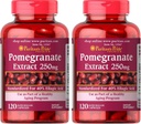 Puritan's Pride Pomegranate Extract, 250 Mg, 120 Število (Pack of 2)