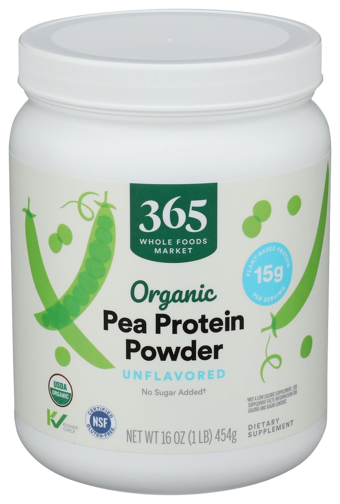 365 by Whole Foods Market, Organic Pea Protein, 16 Ounce
